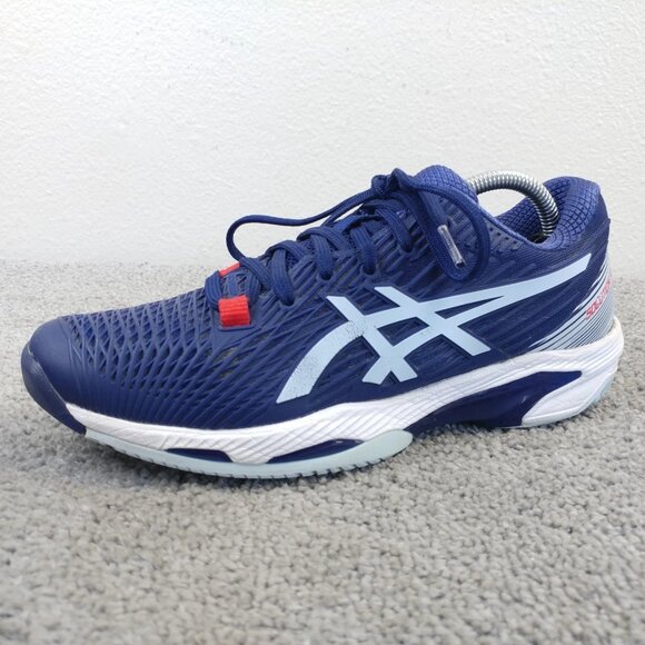 ASICS Solution Speed FlyteFoam 2 Womens Size 6.5 Tennis Shoes Blue Low Top - Picture 4 of 11